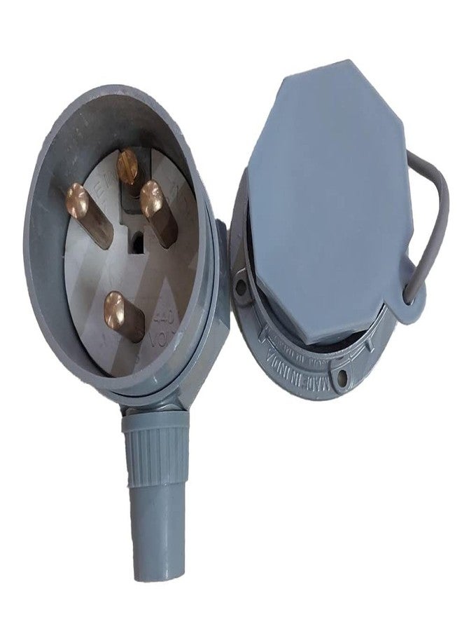 SELVO 30A TPN Metal Clad Protected Three Pin Industrial plug and Socket - Image 2